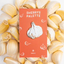 Load image into Gallery viewer, Garlic enamel pin designed by Sherry's Palette