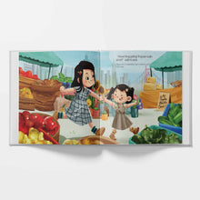 Load image into Gallery viewer, Tara Sa Palengke!, Let's Go to the Farmers' Market Written in Tagalog and English: A Bilingual Filipino-English Kid's Book