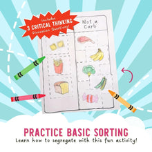 Load image into Gallery viewer, Carly Only Eats Carbs by Katrina Liu - Cut and Sort Activity Sheets for kids by Lycheepress