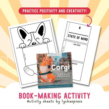 Load image into Gallery viewer, Corgi State of Mind by Katrina Liu - Book Making Activity Sheets for kids by Lycheepress