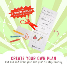 Load image into Gallery viewer, How do Vaccines Work by Katrina Liu - Health Plan Activity Sheets for kids by Lycheepress