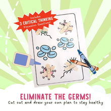 Load image into Gallery viewer, How do Vaccines Work by Katrina Liu - V is for Vaccine Activity Sheets for kids by Lycheepress