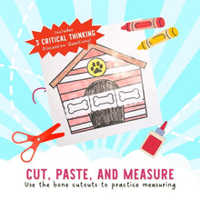 Load image into Gallery viewer, I Love My Grandpa by Katrina Liu - Dog Bone Measuring Activity Sheets for kids by Lycheepress