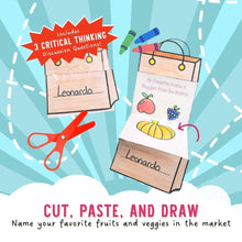 Load image into Gallery viewer, Let's Go to the Farmers' Market by Katrina Liu - Draw and Describe Activity Sheets for kids by Lycheepress
