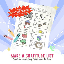 Load image into Gallery viewer, The Gratitude Jar by Katrina Liu - Count and Draw Activity Sheets for kids by Lycheepress