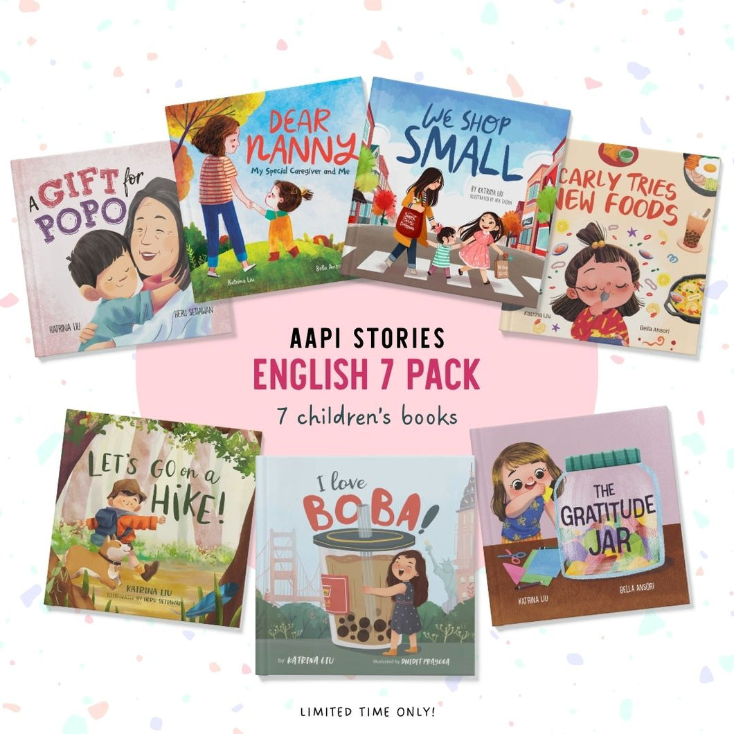 AAPI Stories Gift Bundle 7 Books + Free Stickers + US Shipping