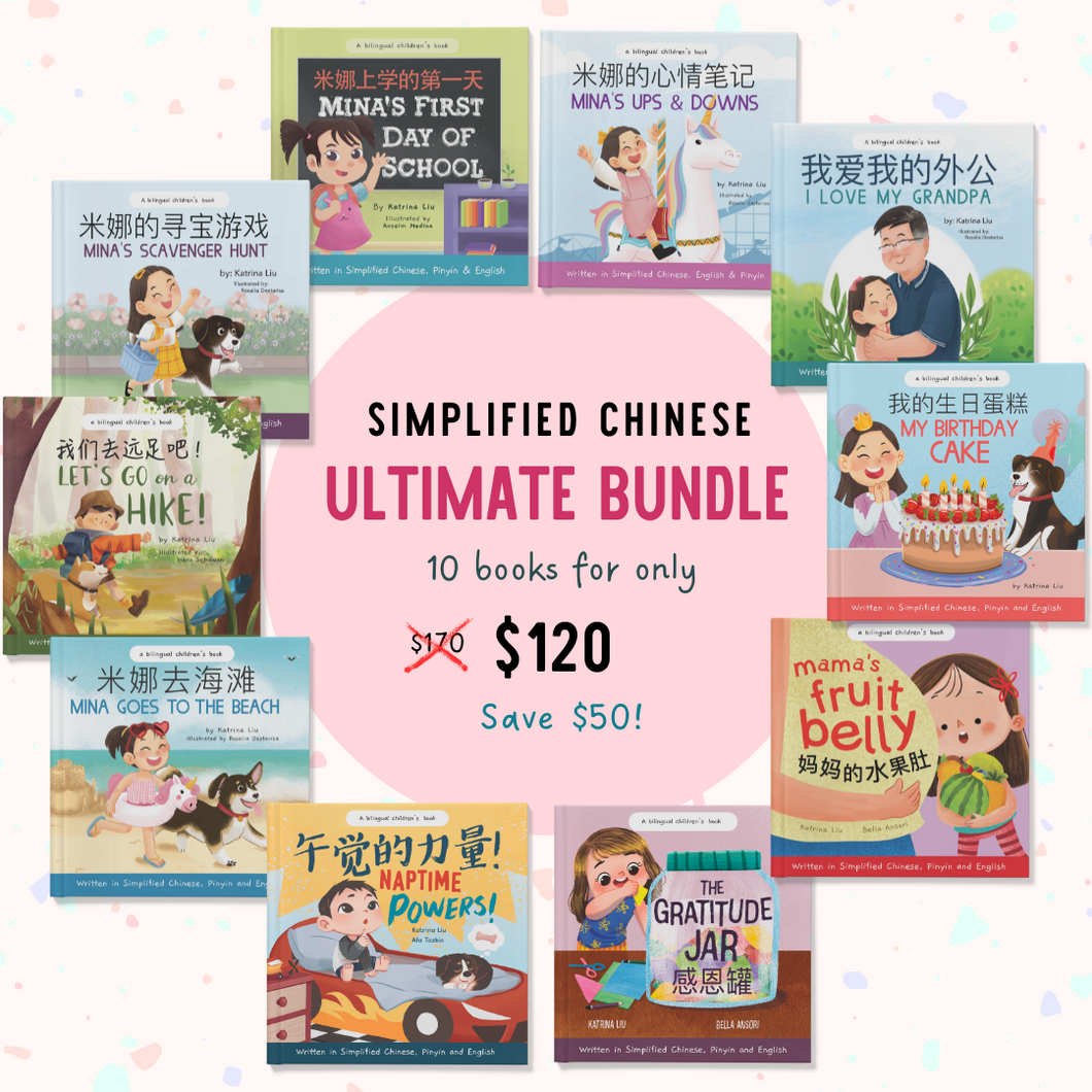 Simplified Chinese Ultimate Bundle 10 Books + Free Stickers + Free US Shipping