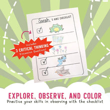 Load image into Gallery viewer, Let&#39;s Go on a Hike by Katrina Liu - Hike Checklist Activity Sheets for kids by Lycheepress

