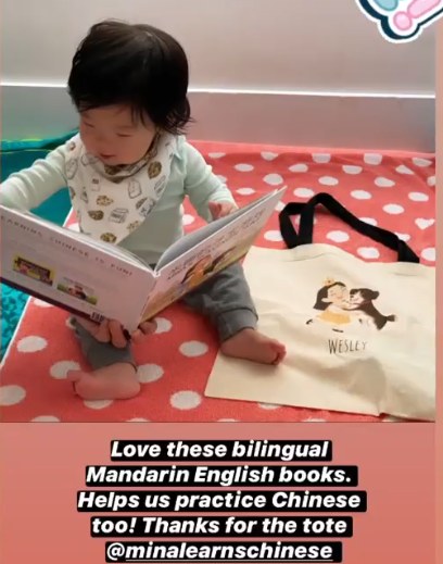 A family reading a Lychee Press book