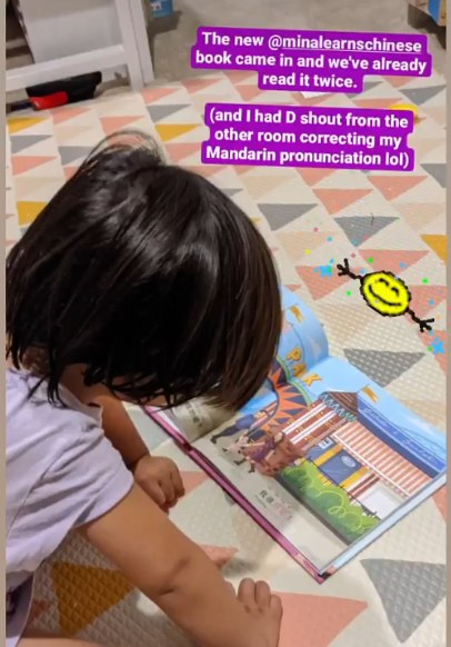 A family reading a Lychee Press book