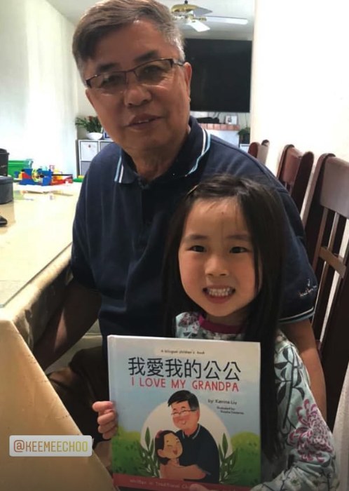 A family reading a Lychee Press book