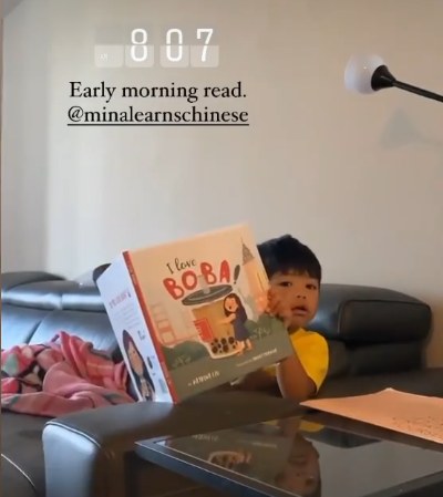 A family reading a Lychee Press book